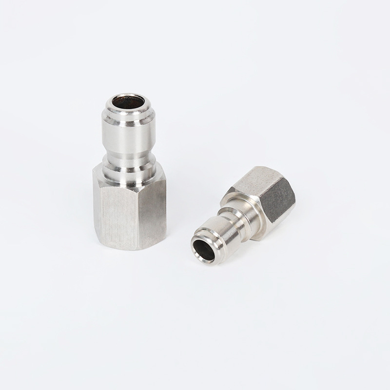 Mesin pembersih tekanan tinggi lurus melalui konektor cepat putar